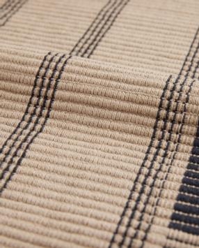 Lexington Gulvteppe Striped Økologisk-Bomull brun-svart (588-10008093-70x130)