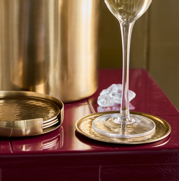 House Doctor Hammer Coasters Golden 4stk