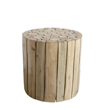 Chic Antique Taburett Eukalyptustre H30 (529-41071600)