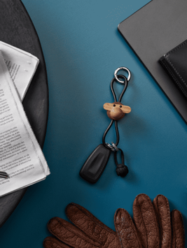 Kay Bojesen Nøkkelring Ape sort/ teak (521-39806)