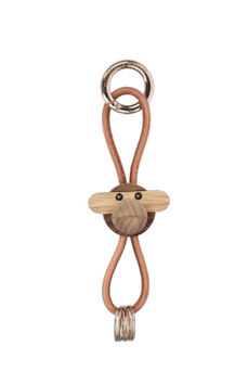 Kay Bojesen Nøkkelring Ape natur/ teak (521-39807)