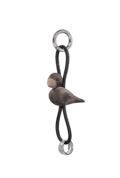 Kay Bojesen Nøkkelring Fugl sort/ røkt eik (521-39808)