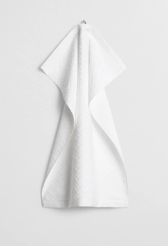 GANT Herringbone Håndkle Fiskeben Hvit (589-852015003-110)