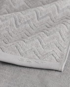 GANT Herringbone Håndkle Fiskeben Concrete-Grey