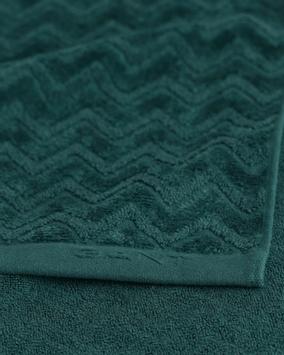 GANT Herringbone Håndkle Fiskeben Tartan-Green