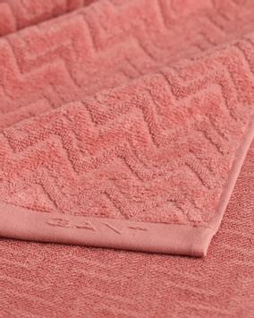 GANT Herringbone Håndkle Fiskeben Faded-Brick