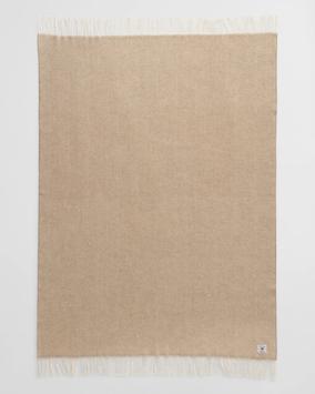 GANT Herringbone Ullpledd Taupe-Beige 130x200 (589-853104602-259)