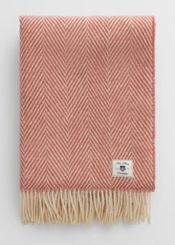 GANT Herringbone Ullpledd Faded-Brick 130x200 (589-853104602-654)