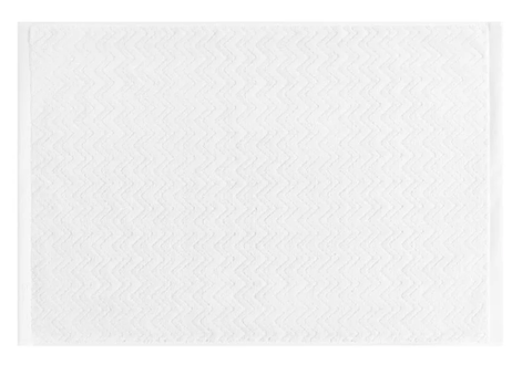 GANT Herringbone Badematte Hvit Fiskeben_60x90