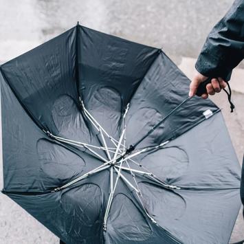 Gustbuster sammenleggbar orkanparaply sort (823-33-003)