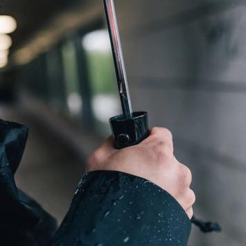 Gustbuster sammenleggbar orkanparaply sort (823-33-003)