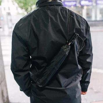 Gustbuster sammenleggbar orkanparaply sort (823-33-003)