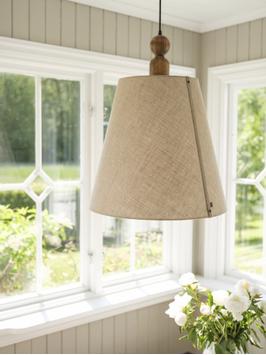 Halvor Bakke Rivonia Taklampe lin-natur Ø50