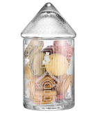 Mummi Glasskrukke Mummihuset H18,5 (489-6416114972487)