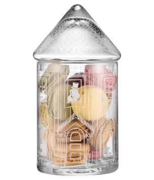 Mummi Glasskrukke Mummihuset H18,5 (489-6416114972487)