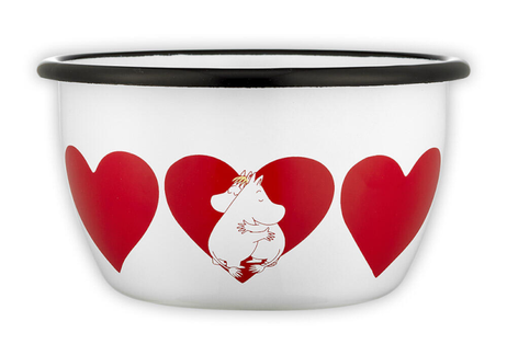 Mummi Emaljebolle Hjerte 6dl (489-6416114972517)