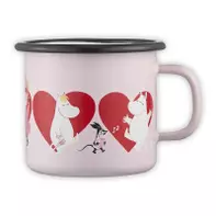 Mummi Emaljekopp Hjerte Rosa 2,5dl