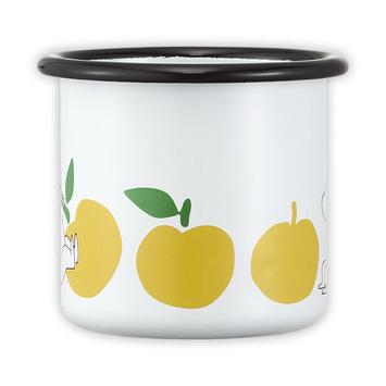 Mummi Emaljekopp Epler Gul 2, 5dl (489-6416114972777)