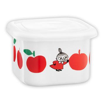 Mummi Emaljeboks m/ lokk Epler Rød 6, 7dl (489-6416114972876)