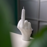 CandleHand Lys F*ck You Hvit (824-fck-white)