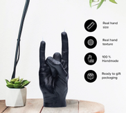 CandleHand Lys You Rock Sort (824-rck-black)