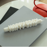 CandleHand Stearinlys Happy Bday Hvit (824-tp-hap-white)