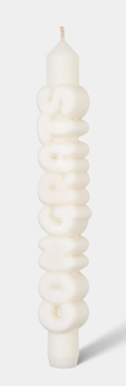 CandleHand Stearinlys Congrats Hvit (824-tp-con-white)