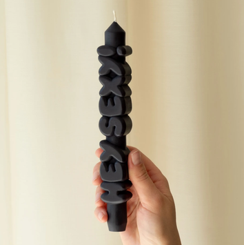 CandleHand Stearinlys Hey Sexy Sort (824-tp-hey-black)