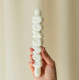 CandleHand Stearinlys Love You Hvit (824-tp-love-white)