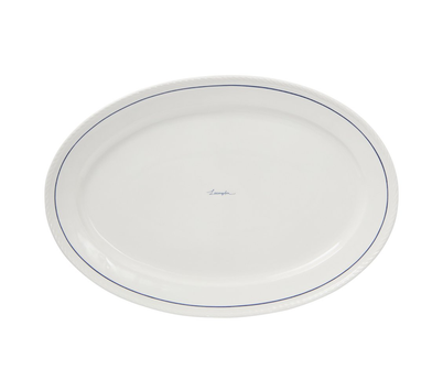 Lexington Porcelaine Fat Oval Blå