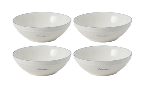 Lexington Porcelaine Skåler Blå 4pk