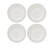 Lexington Porcelaine Tallerkner Blå Ø22_4pk