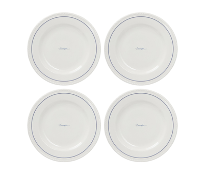 Lexington Porcelaine Tallerkner Blå Ø22_4pk