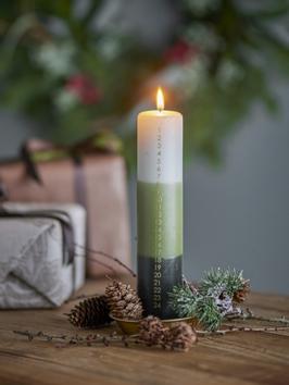 Bloomingville DipDye Kalenderlys Grønn H25