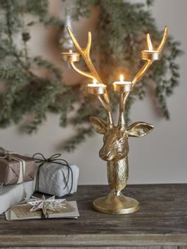 Bloomingville Kanei Lysestake Gullfinish H43