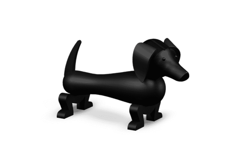 Kay Bojesen Hund Eik Mørkbeiset H11 (521-39535)