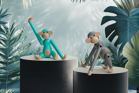 Kay Bojesen Ape Mini Grå H9,5 (521-39800)