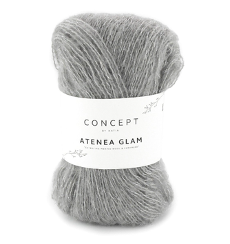 Katia Atenea-Glam Grå-Silver 101, 25g