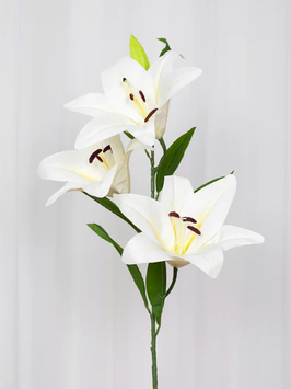 Specktrum Kunstig Blomst Lilje-Hvit H100 (625-8018)