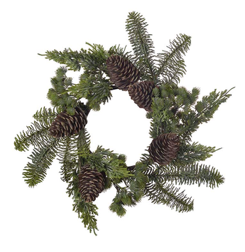 Mr Plant Kunstig Barnålkrans m/kongler Ø40