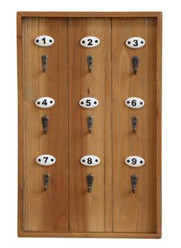 Chic Antique Nøkkelbrett 9 kroker