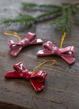  Juledekorasjon Sløyfer 3stk