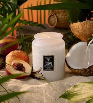 Voluspa Tahitian Coconut-Vanilla Duftlys Large_100t (703-V72323)