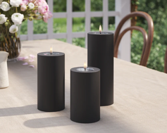 Deluxe Real-flame batterilys utendørs Ø7.5 sort