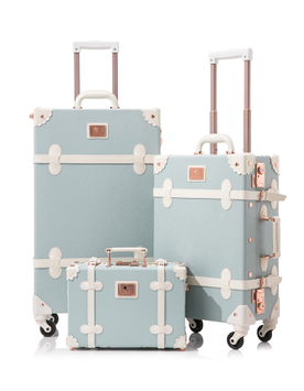 Uniwalker Koffert Retro Blå 22x33cm 13" (780-blue-13)