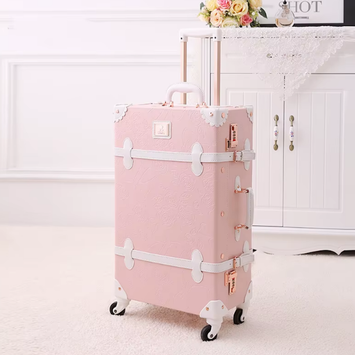 Uniwalker Koffert Retro Rosa 24"