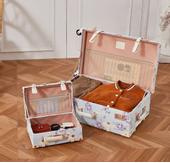 Uniwalker Koffert Retro Blomster-Blå 24" (780-blueflower-24)