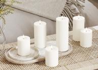 Deluxe Real-flame batterilys Ø7.5 hvit (621-RF-hvit-Ø7,5_)