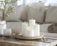 Deluxe Real-flame batterilys Ø7.5 hvit (621-RF-hvit-Ø7,5_)