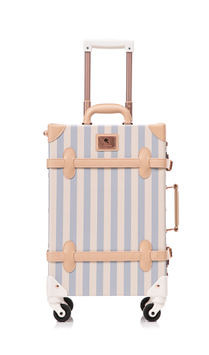 Uniwalker Koffert Retro Stripe-Blå 20"